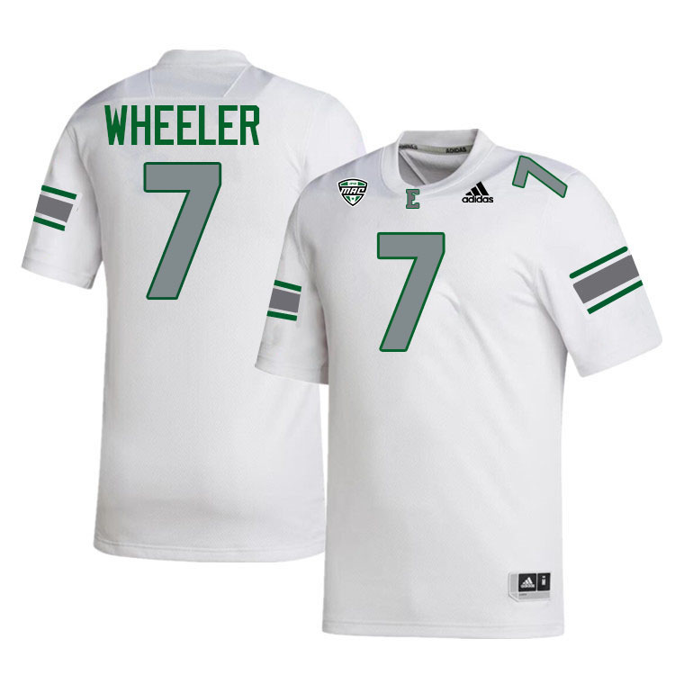 #7 Jamarien Wheeler Eastern Michigan Jersey,Eastern Michigan University Eagles Football Jersey-White